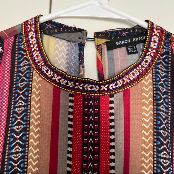 Colorful Layered Pom Pom Dress - Picture 5 of 9